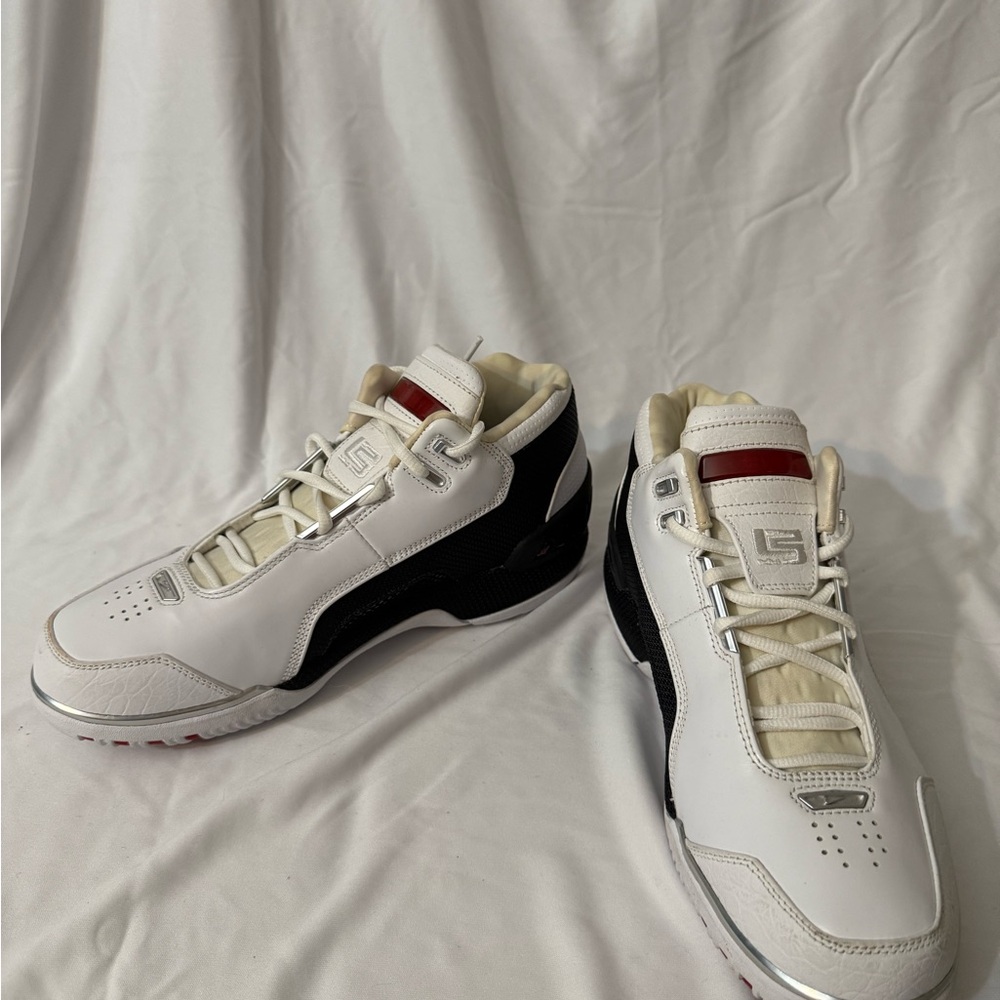 Men's White and Black Sneakers